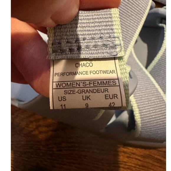 Chaco Women's Chillo Adjustable Comfort Slides Sky Blue Size 11 NWOB - Picture 8 of 9